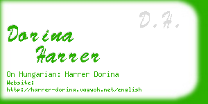 dorina harrer business card